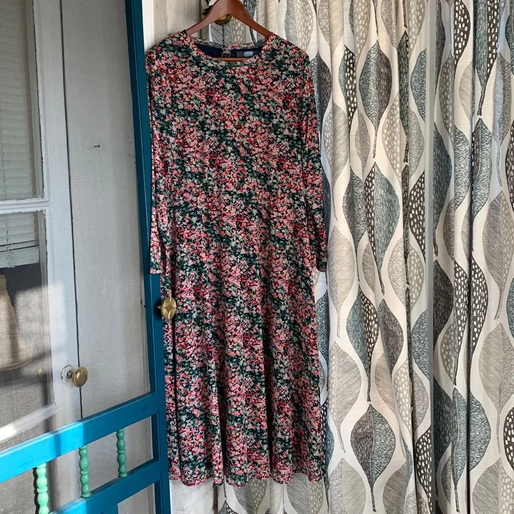 ✨ Anthropologie Fiona Maxi Dress Sz MP - Picture 5 of 11